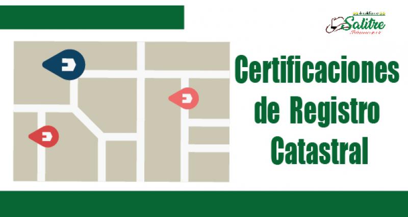  Certificación del Registro Catastral 