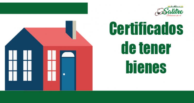 Emisión de certificado de Bienes Inmuebles 