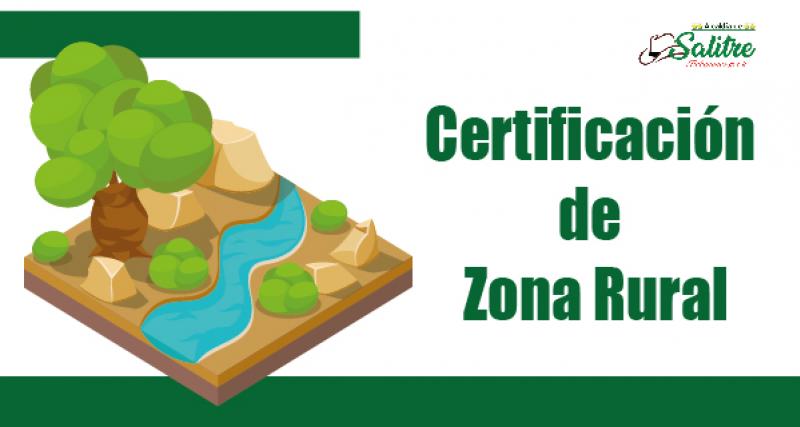 Emisión de Certificación Zona Rural del Cantón Salitre