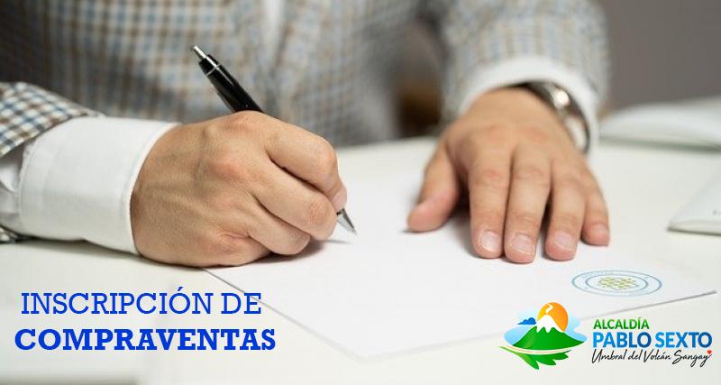 Inscripción de Compraventa de Bienes Inmuebles