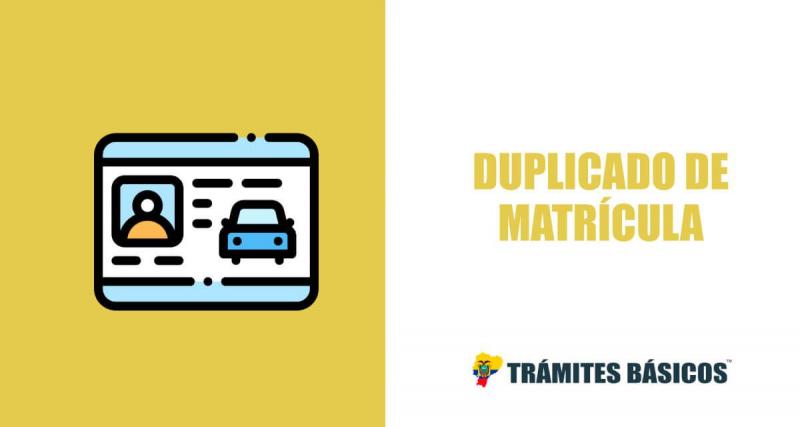 DUPLICADO DE MATRICULA  PERDIDA O DETERIODO 