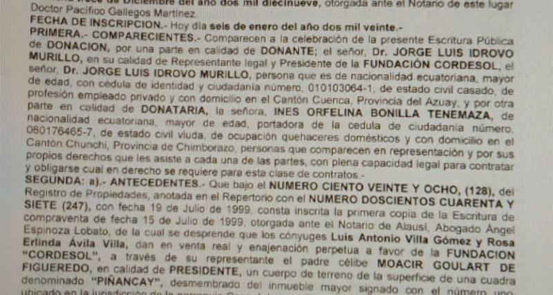 Adjunto Imagen de Inscripción de Donación