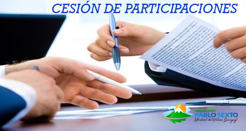 Cesión de Participaciones Societarias