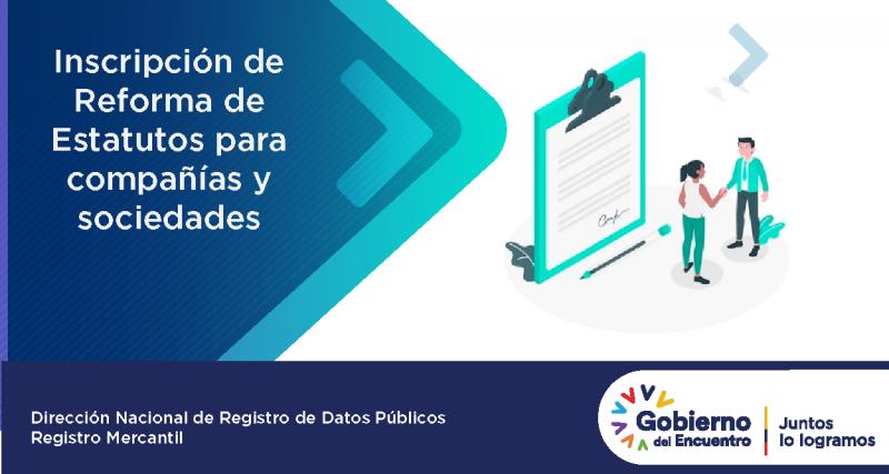 Inscripción de Reforma de Estatutos para compañías y sociedades. | Ecuador  - Guía Oficial de Trámites y Servicios