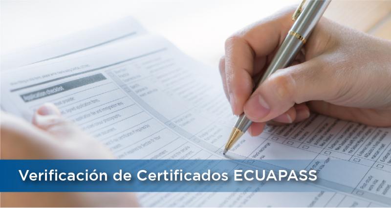 Verificación Certificados ECUAPASS