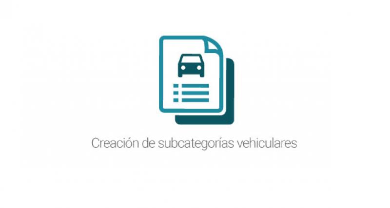 Creación de subcategorías vehiculares