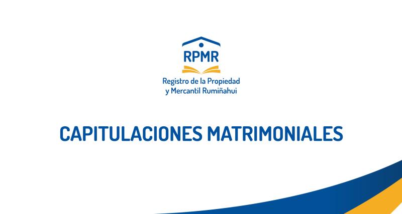 CAPITULACIONES MATRIMONIALES