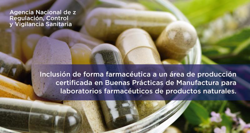 Inclusión de Forma Farmacéutica a un área de producción certificada en bpm