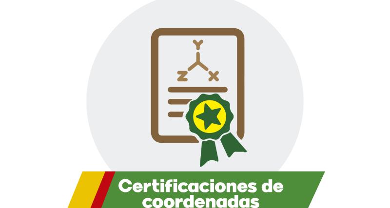 Certificaciones de coordenadas