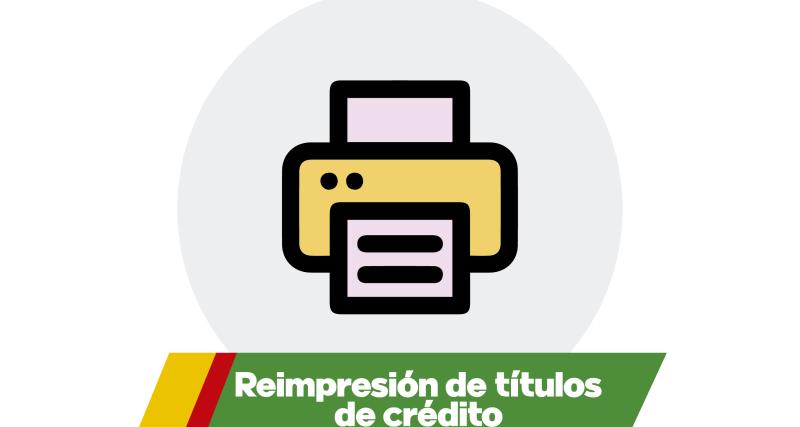 Reimpresión de títulos de crédito
