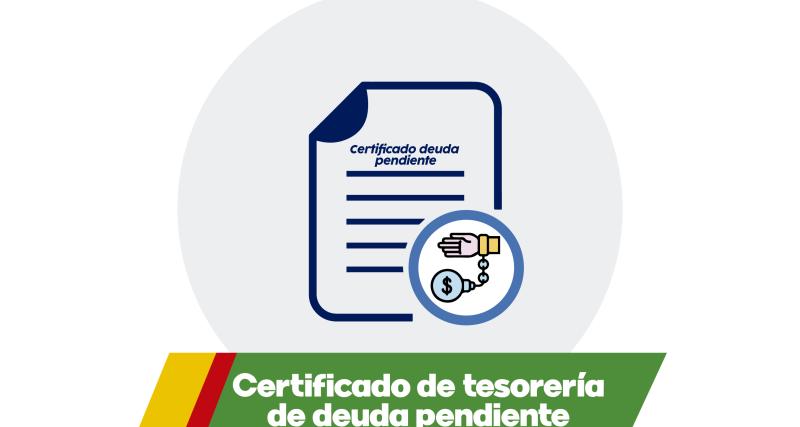 Certificado de tesorería de deuda pendiente