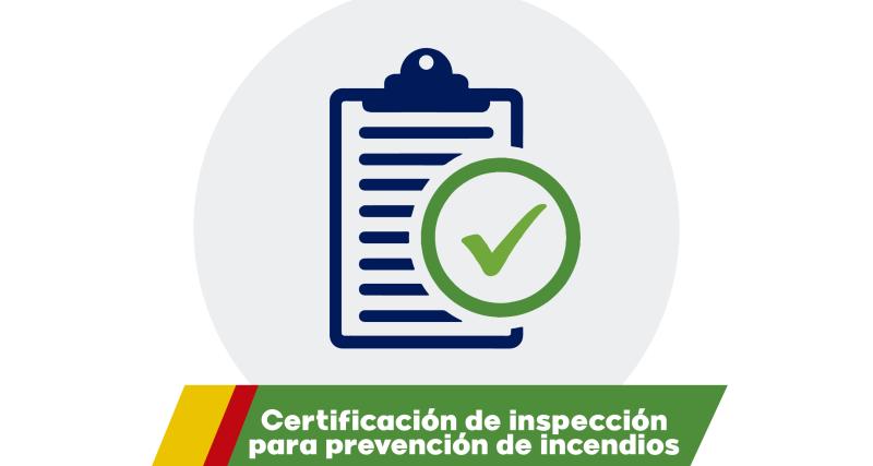 Certificación de inspección para prevención de incendios