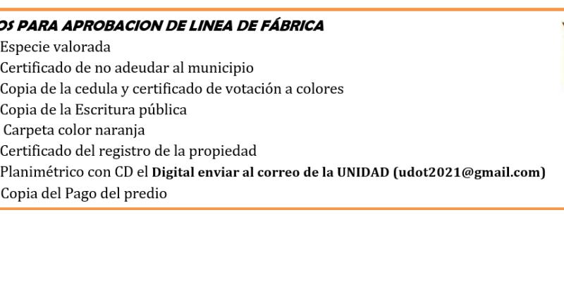 Requisitos generales para la aprobación de línea de fabrica