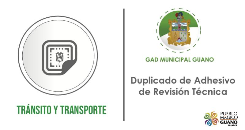 Duplicado de adhesivo de revisión técnica vehicular