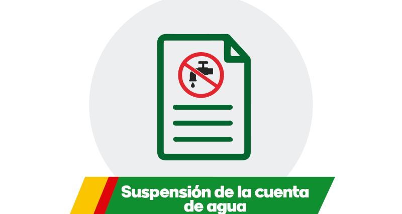 Suspensión de agua potable