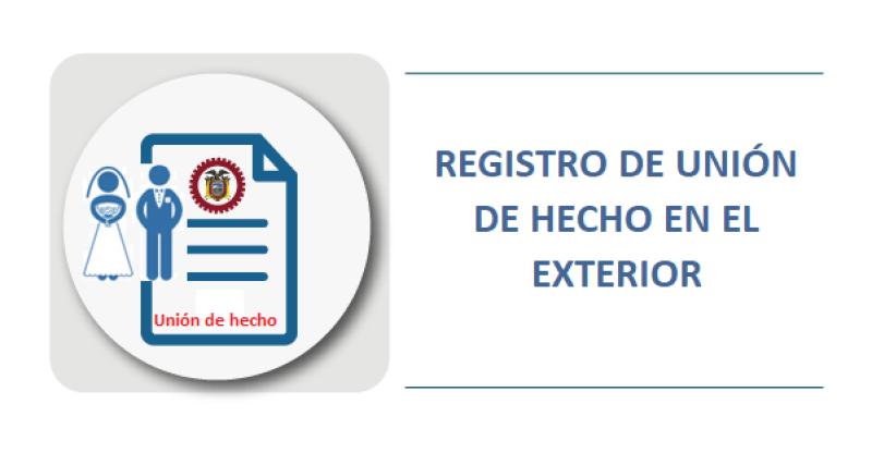 Registro de matrimonio o unión de hecho en el exterior