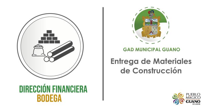 ENTREGA DE MATERIALES DE CONSTRUCCION A LAS DIFERENTES COMUNIDADES BENEFICIARIAS DEL CANTÓN