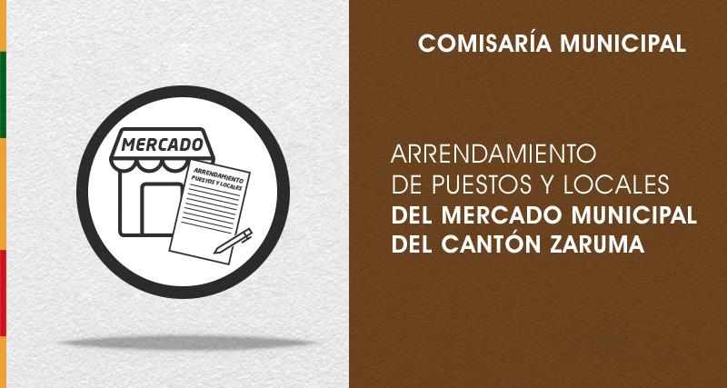 Arrendamiento de puestos y locales del Mercado Municipal