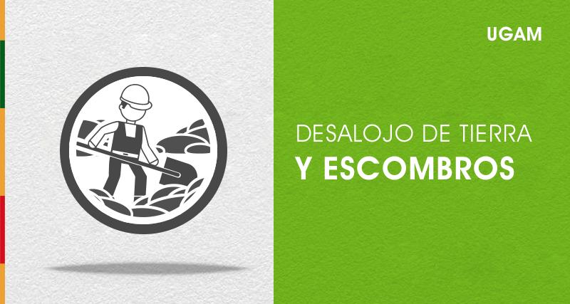 Desalojo tierra y escombros