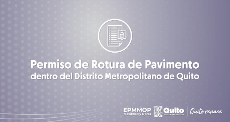 Permiso de Rotura de Pavimento