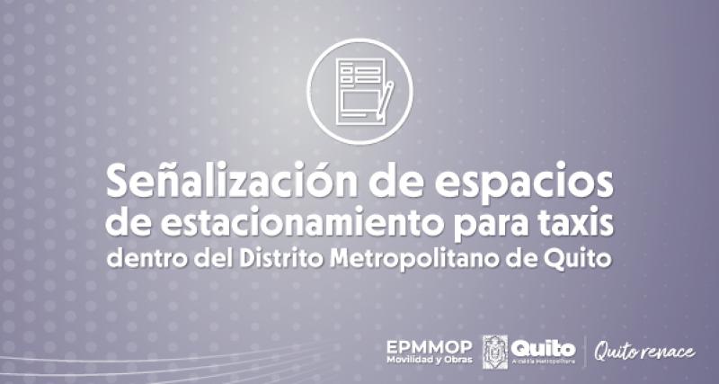 Señalización de Estacionamientos para taxis