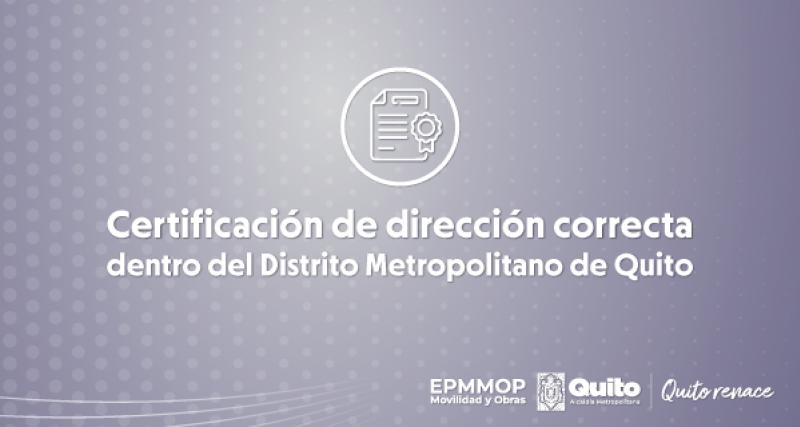 Certificación de Dirección Correcta