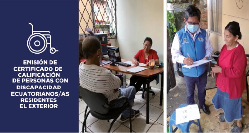 Emisión del certificado provisional/reconocimiento  de personas con discapacidad a ecuatorianos(as) residentes en el exterior