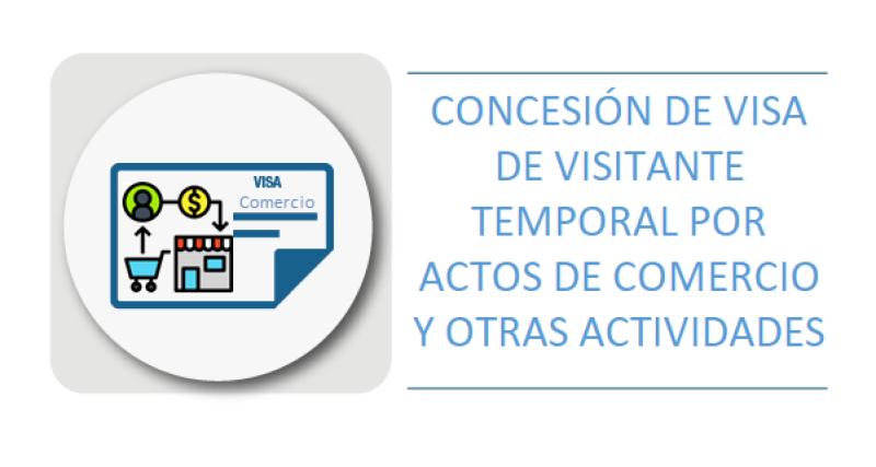 CONCESIÓN DE VISA DE VISITANTE TEMPORAL POR ACTOS DE COMERCIO Y OTRAS ACTIVIDADES