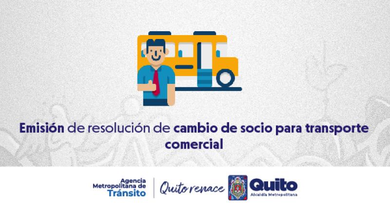 Cambio de socio para transporte comercial