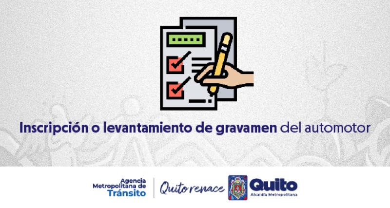 Inscripción o levantamiento de gravamen del automotor