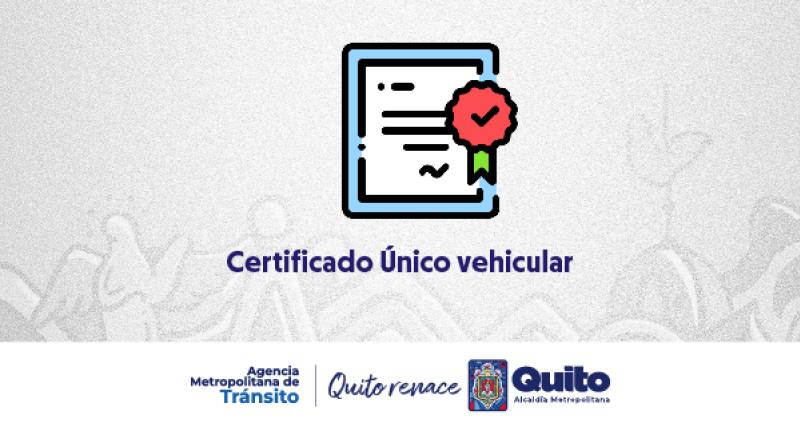Certificado único vehicular (CUV)