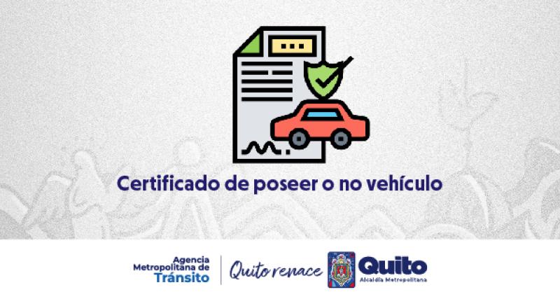 Certificado de poseer vehículo (CPV)