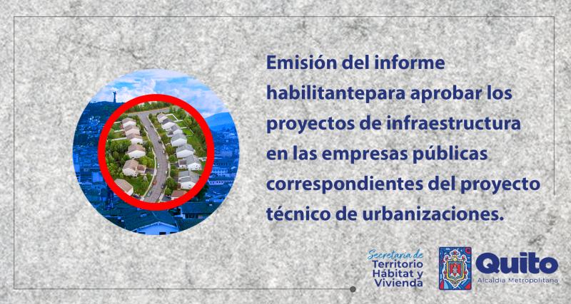Informe habilitante para urbanizaciones.