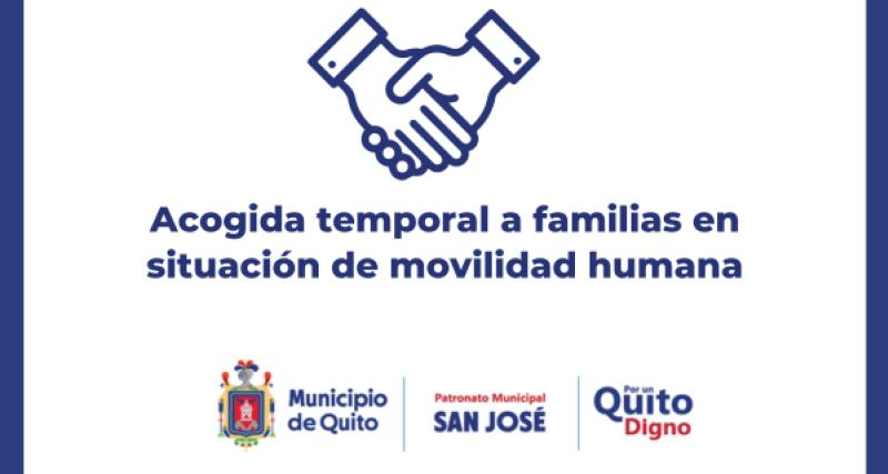 Acogida temporal a familias en situación de movilidad humana.