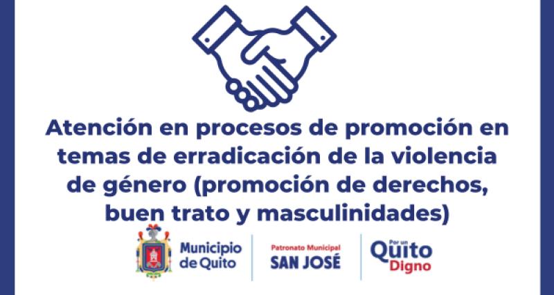 Atención en procesos de promoción en temas de erradicación de la violencia