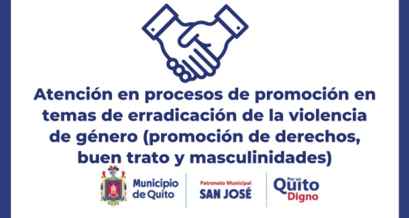 Atención en procesos de promoción en temas de erradicación de la violencia