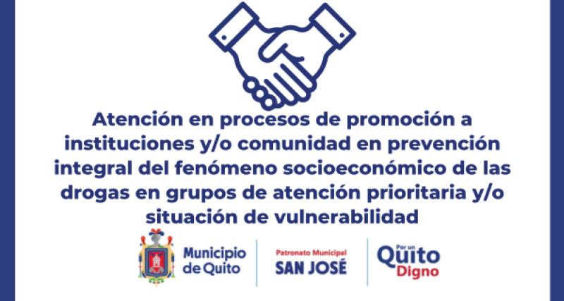 Atención en procesos de promoción a instituciones y/o comunidad en prevención integral 