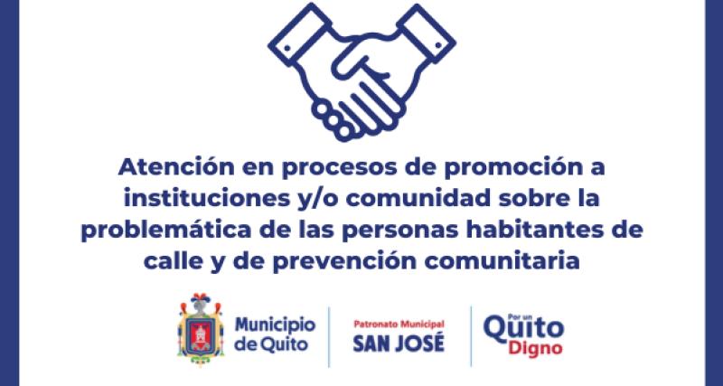 Atención en procesos de promoción a instituciones y/o comunidad sobre la problemátic