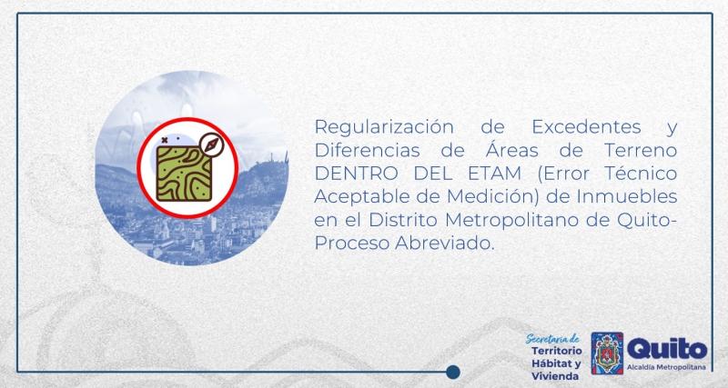 Regularización de Áreas de Terreno Dentro del ETAM (Error Técnico Aceptable de Medición) de Inmuebles PROCESO ABREVIADO
