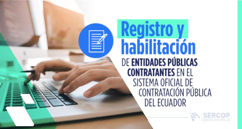 Registro y habilitación entidades públicas contratantes en el SOCE