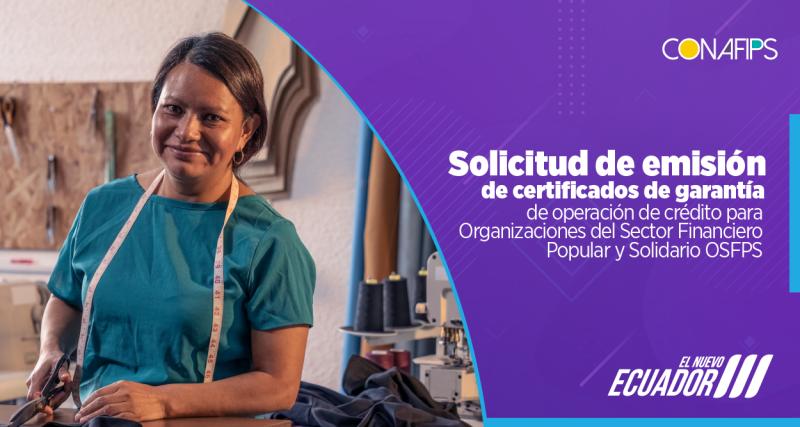 Solicitud de emisión de certificado de garantía de operación de crédito