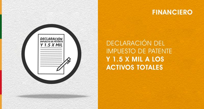 Pago de Patente y 1.5 por mil