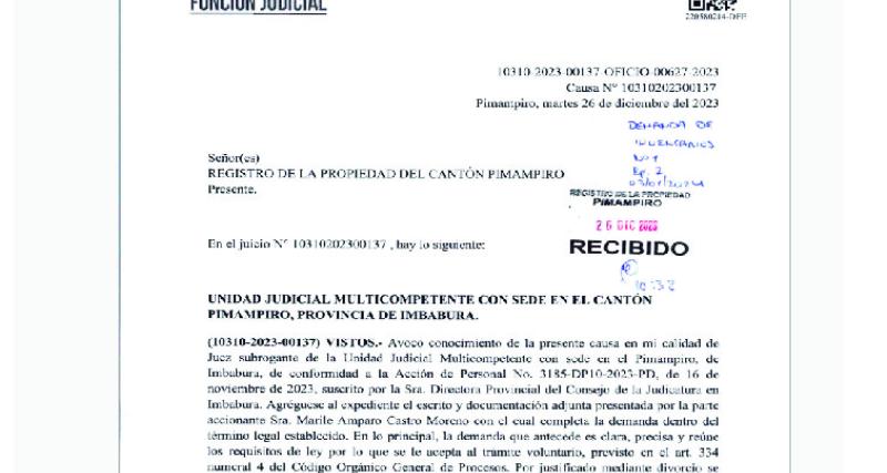 Inscripción de Demanda