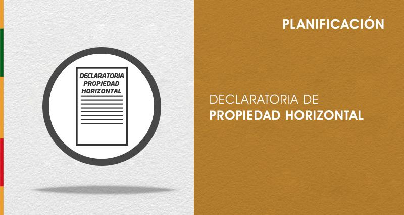 Declaratoria propiedad horizontal