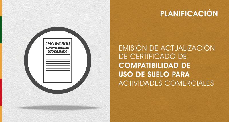 Certificado de compatibilidad de uso de suelo