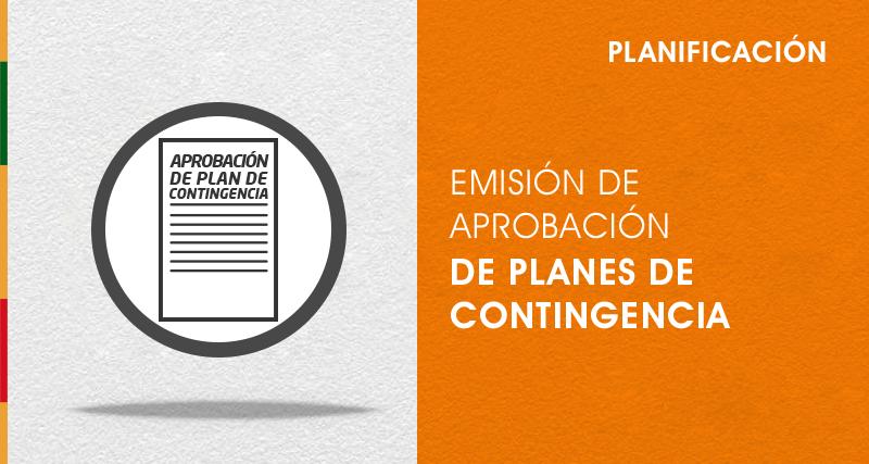 Aprobación plan de contingencia