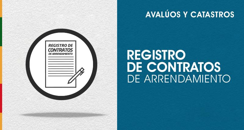 Registro de contratos de arrendamiento