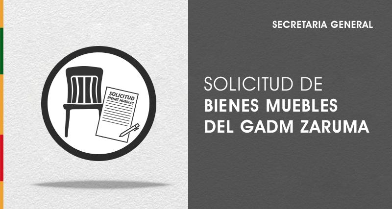 Solicitud de Bienes muebles 