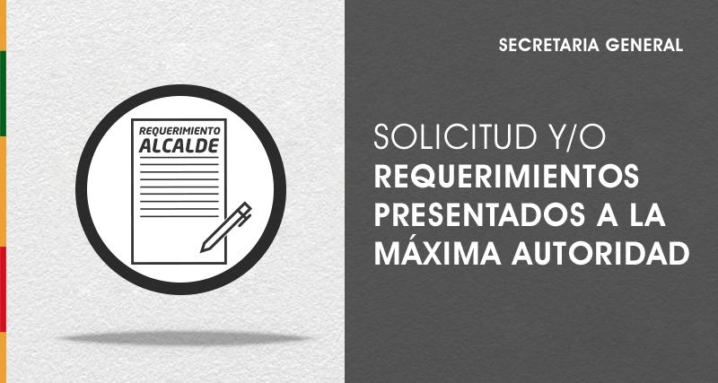 Solicitud a la máxima autoridad municipal de Zaruma