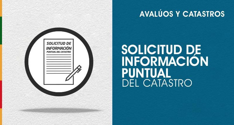 Informe puntual del catastro